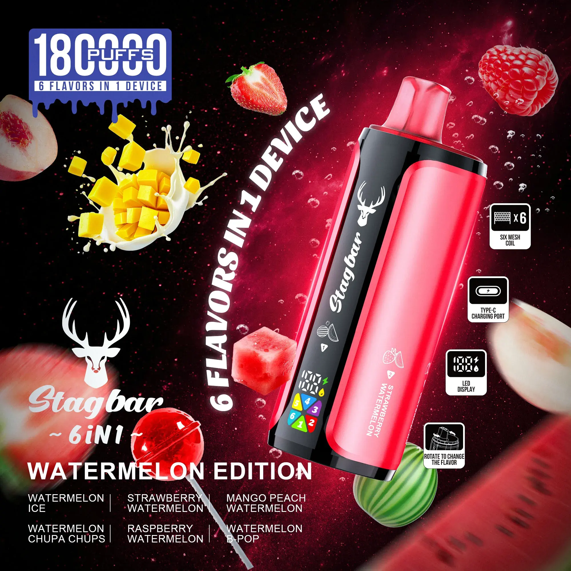 STAGBAR 6in1 180K 3