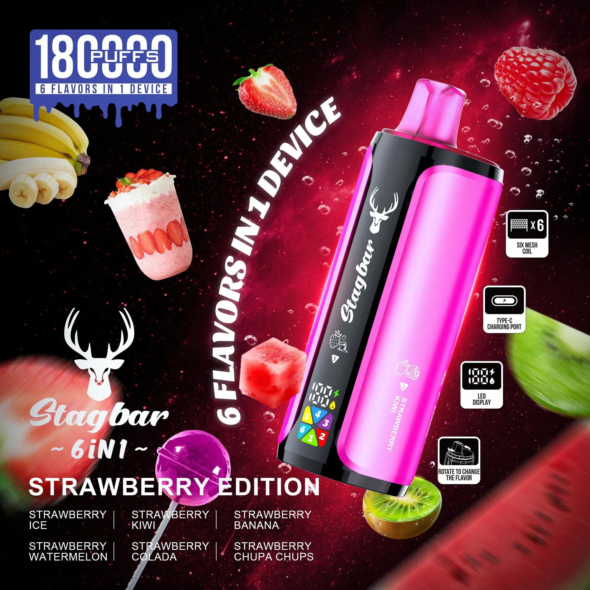STAGBAR 6in1 180K 5
